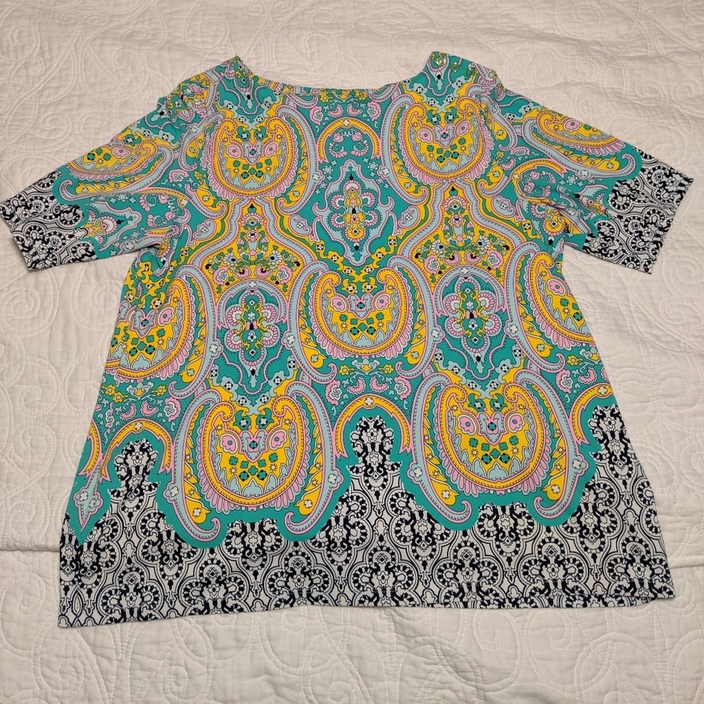 Bright patterned Charter Club blouse